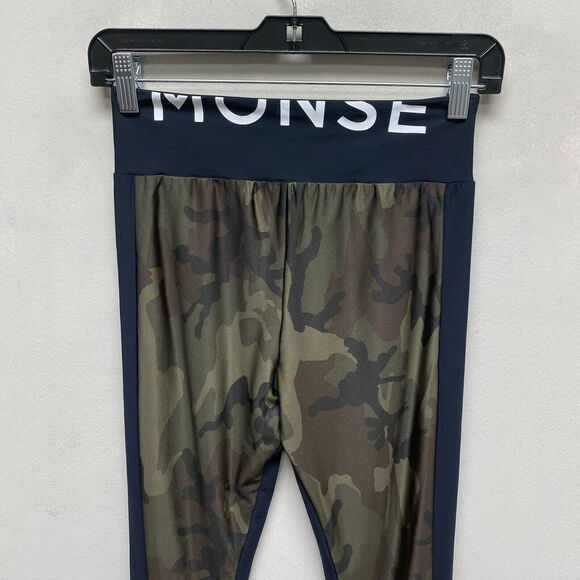 Monse Womens Black Camouflage High Rise‎ Pull On Stretch Straight Leggings XS - Picture 5 of 8